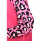 Pembe Leopar Desen Sweatshirt
