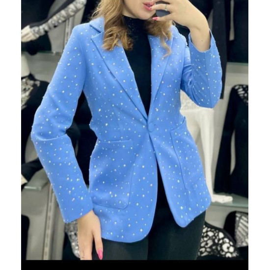 Mavi Full Taş Blazer Ceket